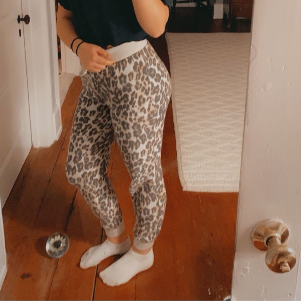 Leopard Print Sweatpants